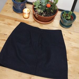 J. Crew Factory double-serge wool mini skirt